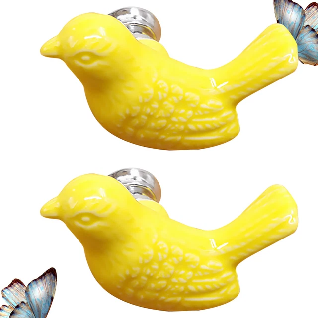 2 Bags Bird Knobs Pulls Kids Wardrobe Closet Girl Dresser Drawer 4