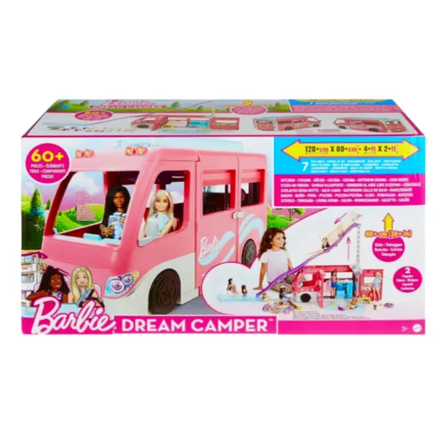 Barbie Dream Camper Vehicle Playset Mattel Toy RV Vehicle Van Camping Caravan