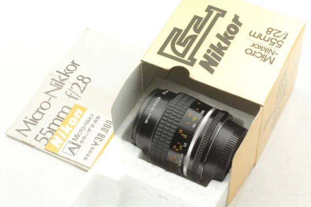 [N MINT] Nikon AI-S AIS Micro NIKKOR 55mm f2.8 MF Macro Lens JAPAN