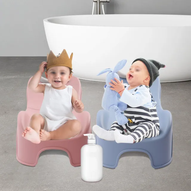 Adjustable Kid's Shampoo Chair Foldable Hair-washing Bath Seat for 0-5 Years Old