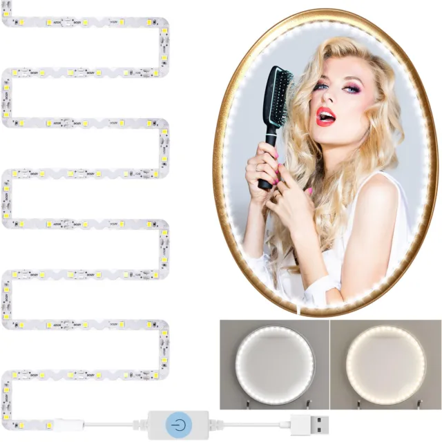 DIY LED Vanity Mirror Light Kit Makeup Flexible Strip Lights Vanity String Light