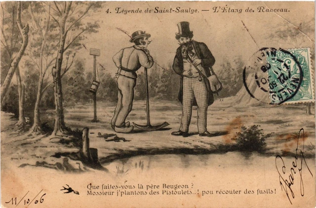 CPA Legende de St-SAULGE L'Etang de Ranceau (421114)