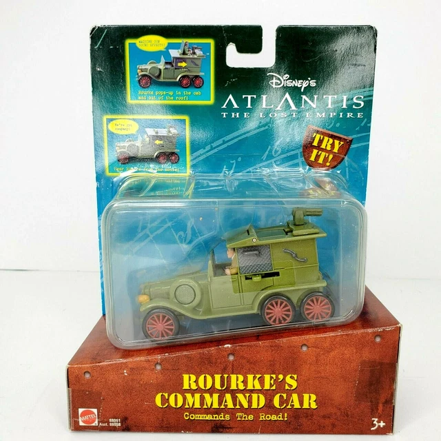 MATTEL DISNEYS ATLANTIS The Lost Empire Rourke's Command Car Commands ...