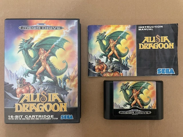 Alisia Dragoon Sur Sega Megadrive - Version PAL - Rare, état Correct (sans Notice)