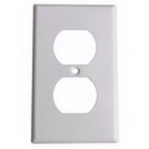 Mulberry Stainless Steel 1-gang Duplex Receptacle Wallplate Outlet Cover 97101 K