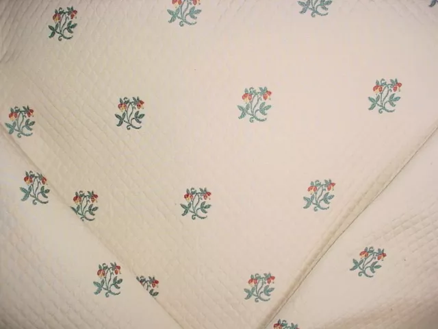 1-5/8Y Lee Jofa 2003173 Lucinda Embroidered Floral Matelasse Upholstery Fabric