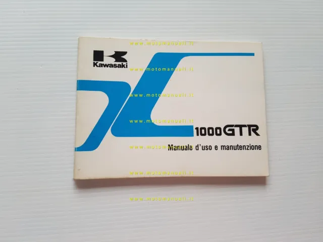 Kawasaki GTR 1000 1986 manuale uso manutenzione libretto originale italiano