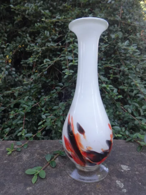 Vase en verre soufflé pied douche