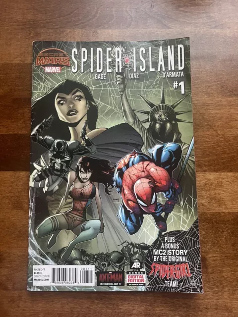 Secret Wars Marvel Spider Island Comic Book #1