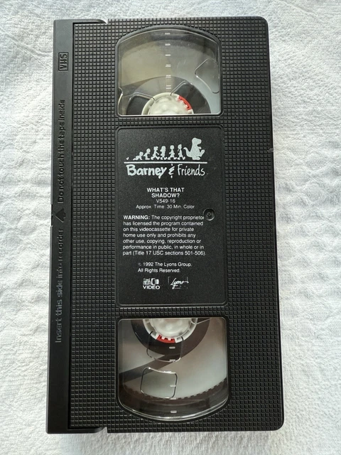 BARNEY & FRIENDS What's That Shadow-VHS 1992 RARE VINTAGE COLLECTIBLE £ ...
