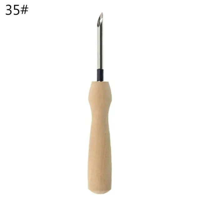 Knitting Embroidery Pen Weaving Felting Craft Punch Needle Threader Wooden Tool