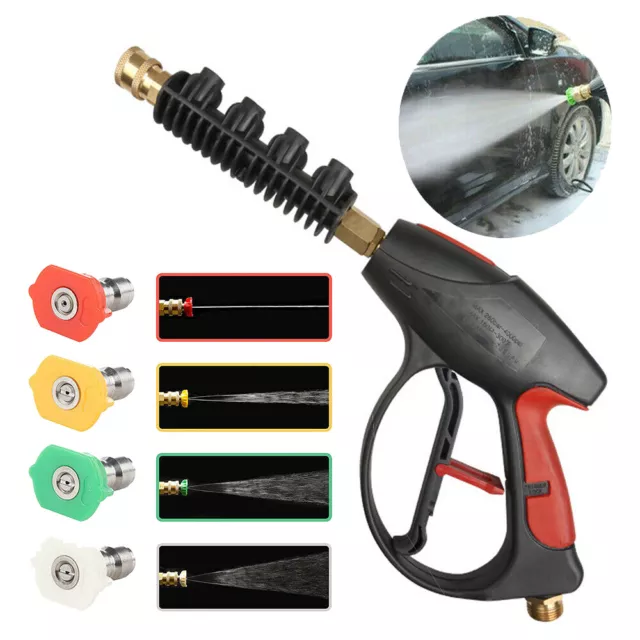 High Pressure Washer Lance 3000 PSI with 4Color Water Nozzles Cars Washing