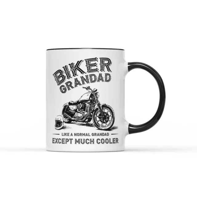 Biker Grandad Mug Tea Coffee Mug - Father's Day Gift Present Birthday Christmas