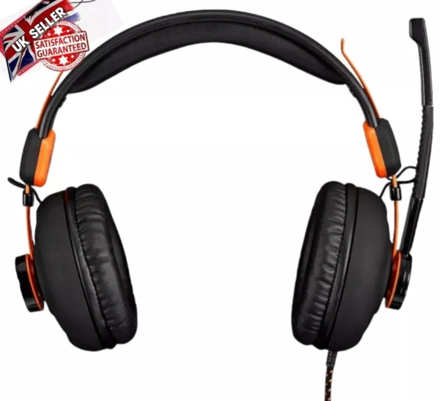 ADX Firestorm A01 Core Gaming Headset - Black & Orange for PC, PS4, Xbox 1, Mac.