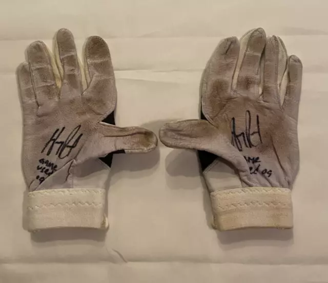 Hanley Ramirez “Game-Used & Autographed”Florida Marlins Nike Batting Gloves COA