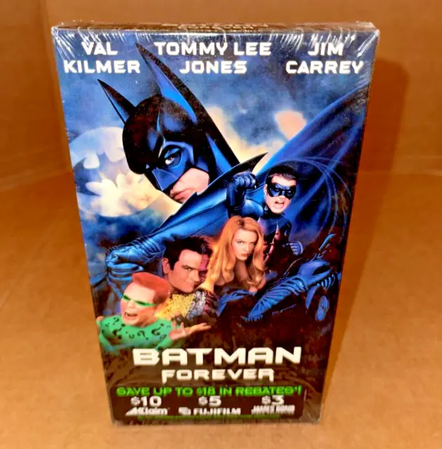 BATMAN FOREVER (VHS, 1995) Brand New Sealed Jim Carrey / Val Kilmer ...