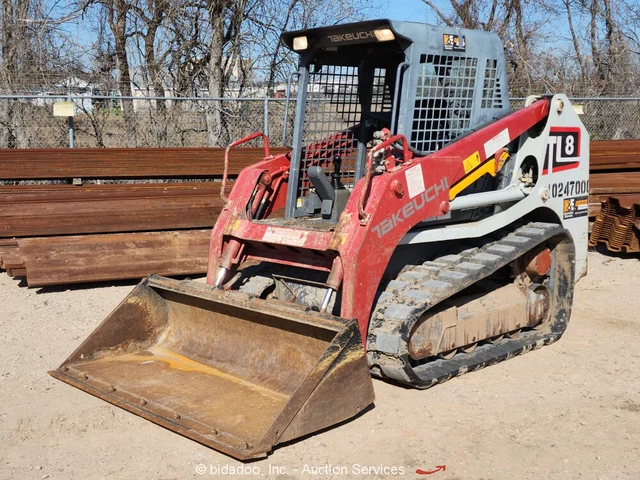 2018 Takeuchi TL8 Skid Steer Crawler Track Loader Aux Hyd Kubota Diesel bidadoo
