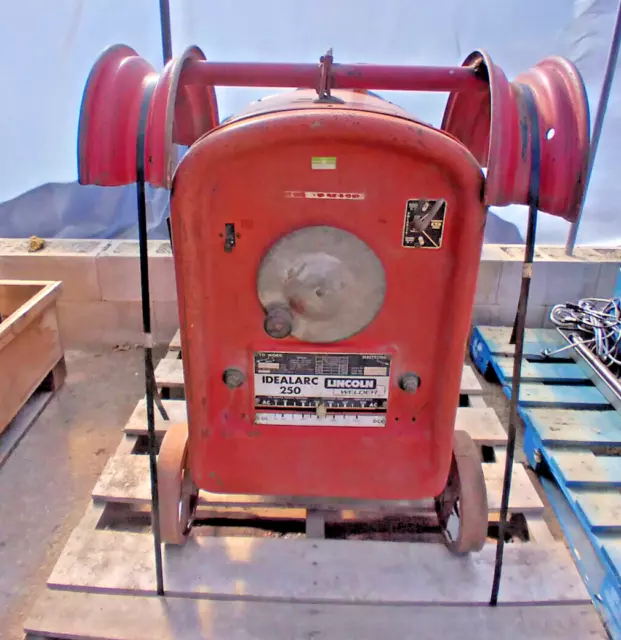 Lincoln Welder Idealarc AC/DC 250 Vintage Tombstone Style Welder w/ Rolling Cart