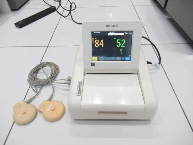 Philips Avalon Fm30 Fetal Maternal Toco+Us  Ultrasound Transducer Probes Monitor