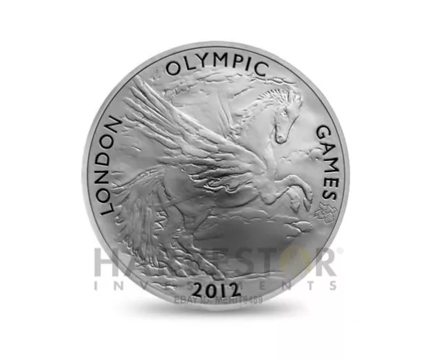 2012 LONDON OLYMPIC 5 Oz. Silver Pegasus - Landmark Issue - 5 Oz. Proof ...