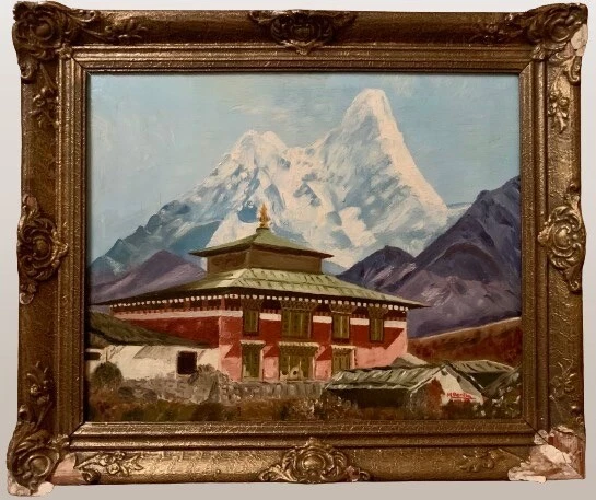 Décor De Train HO Ancien, Montagne Alpinisme Signé A. Tassin, Antal VB