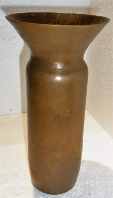 große schwere Kupfer / Bronze Vase,  ca:H 27cm,Dm 13cm, 1911 g 2