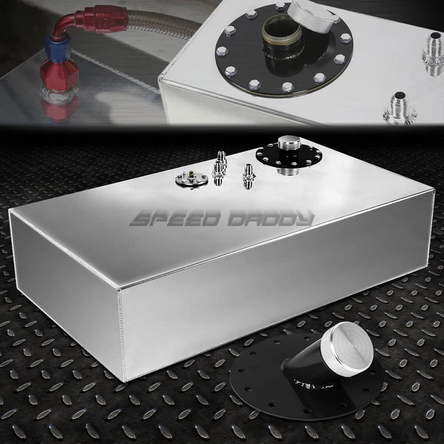 17 GALLON/64L TOPFEED Aluminum Fuel Cell Gas Tank+Level Sender+45