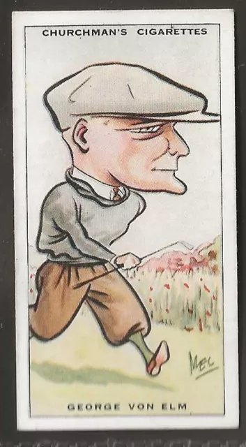 Churchman-Prominent Golfers 1931 (Standard Size)-#12- George Von Elm
