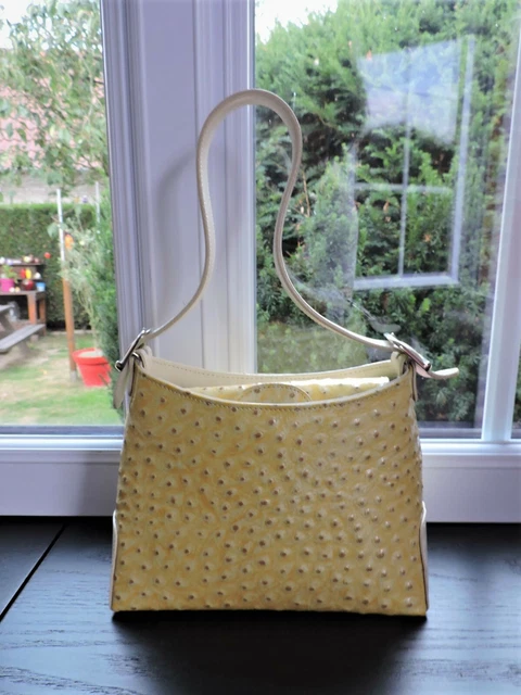 Sac à Main Vintage Charles Jourdan Paris En Cuir - Noir Et Fuchsia - Intemporel - Occasion