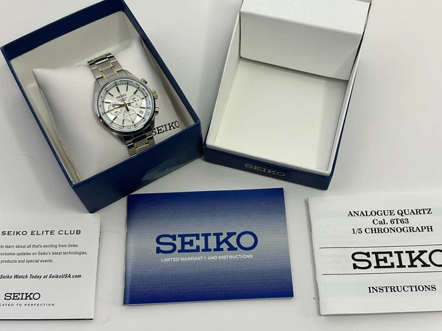 Seiko chronograph titanium clearance 100m manual