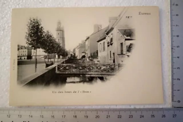 Carte postale CPA Evreux Un des Bras de l' Iton