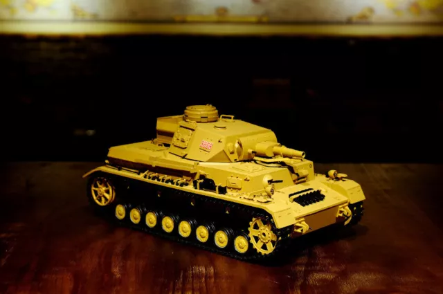 RC Panzer Kampfwagen IV  Heng Long 1:16 Sandfarbe Rauch&Sound Metallgetriebe