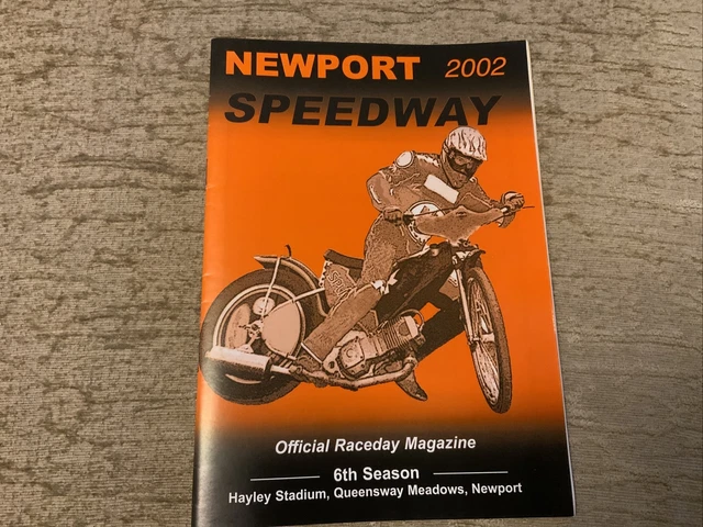 Newport Wasps vs Hull Vikings speedway program 26th October 2002