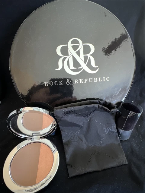 NWB Rock & Republic Bronzer & Highlighter with Swarovski Crystal, PRIVATE JET