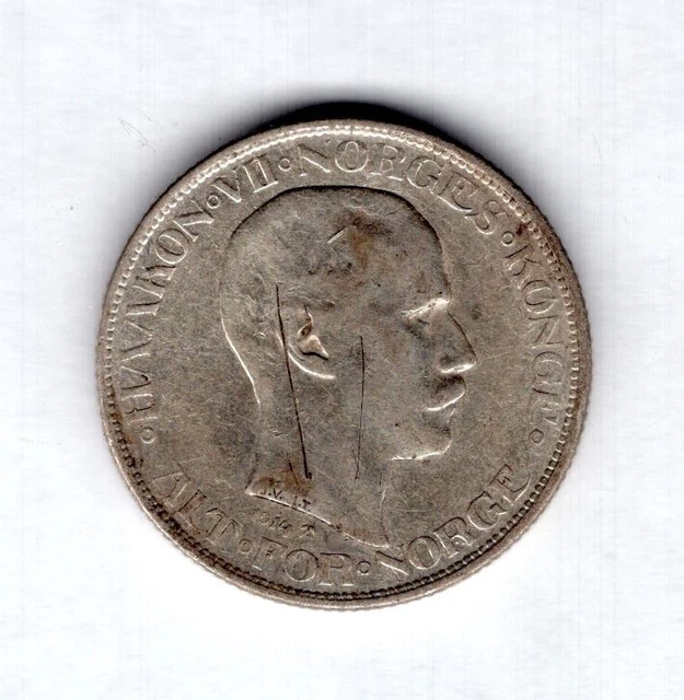 Norway, 50 Ore 1914.  Scratches.                                         DY14943