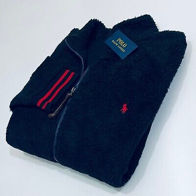 Ralph Lauren Polo Men’s Fleece Full Zip Sweatshirt (Black)  RRP £178