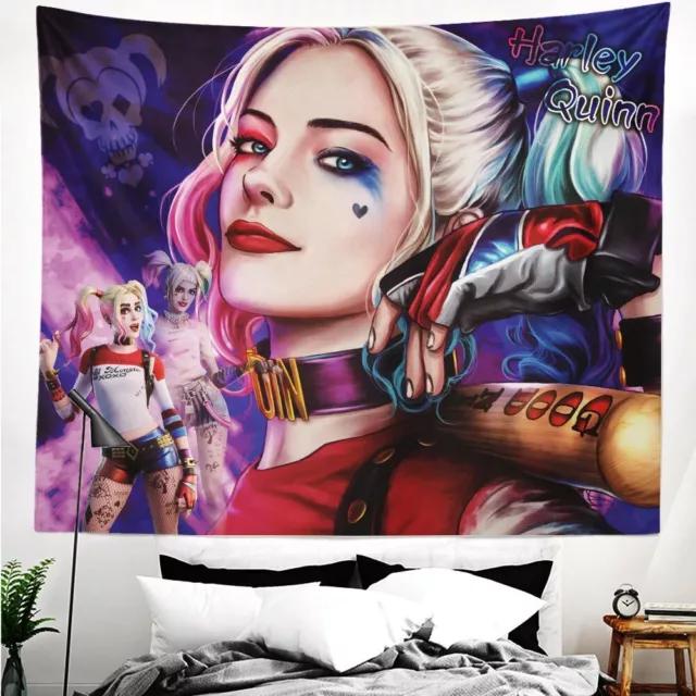 Harley Quinn Tapestry Wall Hanging for Living Room Bedroom Wall Decoration