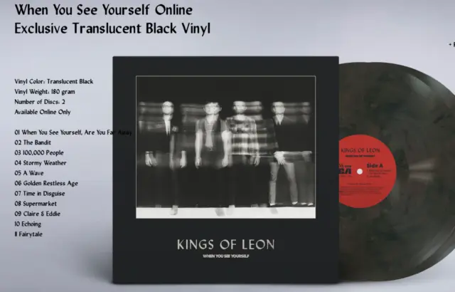Kings of Leon When You See Yourself Black Translucent Vinyl 2 LP Web Exclusive