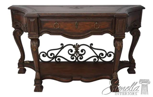 L62901EC: MARGE CARSON Continental Style Distressed Console Sideboard