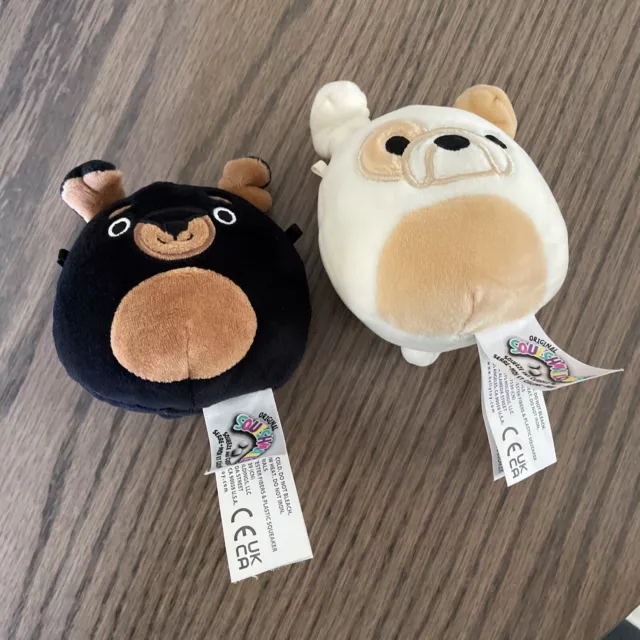 Squishmallows Pet Collection Dog Lot Squad Set Brock & Mateo- 3.5” Cuties