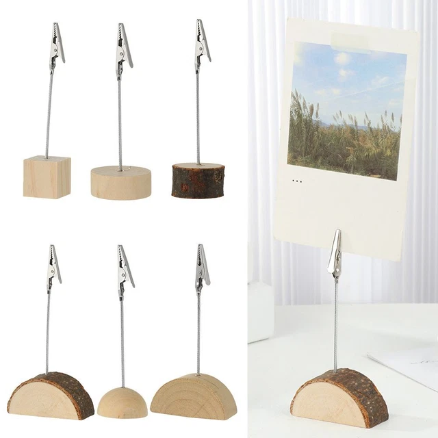 Forma de carpeta de mensajes abrazaderas soporte fotos clips mesa números soporte tarjeta