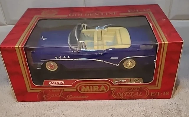 MIRA 1955 BUICK Century Dark Blue/White Metal Scale 1:18