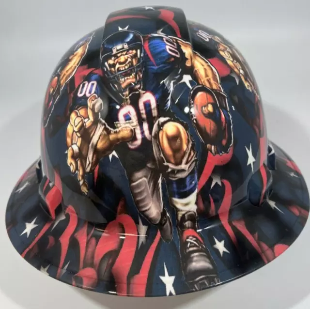 New Full Brim Hard Hat Custom Hydro Dipped HOUSTON TEXANS