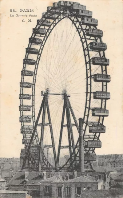 Cpa 75 Paris La Grande Roue