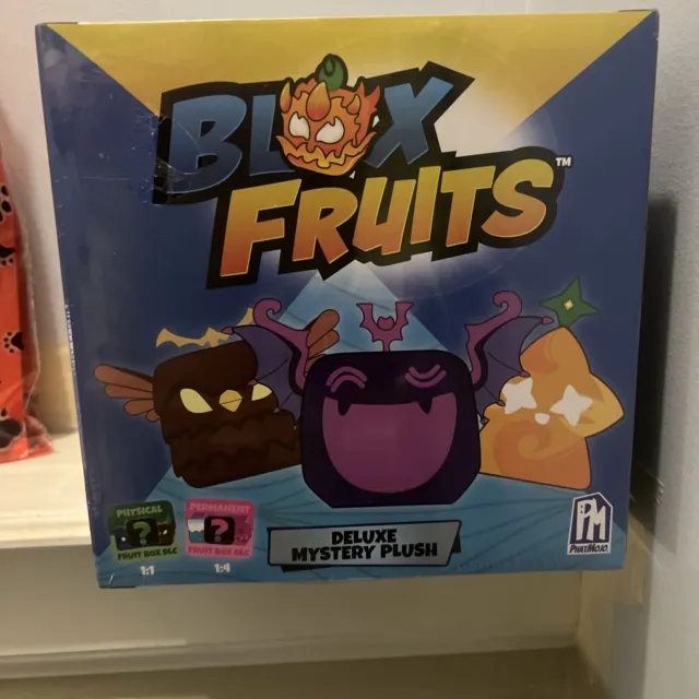 3x ROBLOX BLOX FRUITS MYSTERY PLUSH INCLUDES PHYSICAL OR PERMANENT DLC CODE  NEW