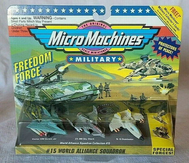 MICRO MACHINES MILITARY World Alliance Squadron 15 NIP jet shark