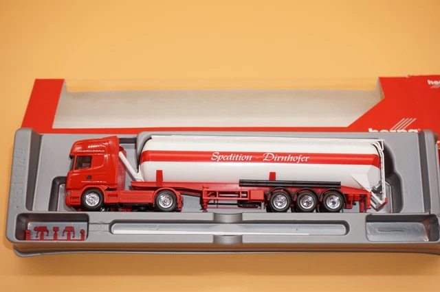 Herpa – Camion Scania R TL Bâché Avec Remorque Planzer – Échelle 1:160 – Miniature Allemagne – Plastique – Collection