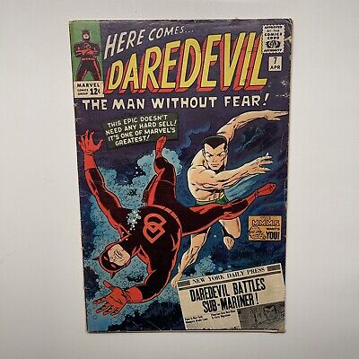 DAREDEVIL #7 1st Appearance in Red Suit ~ NAMOR the SUB-MARINER
