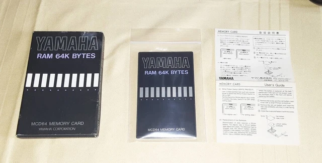 YAMAHA MCD64 RAM 64K Bytes Memory Card $49.99 - PicClick