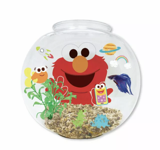 Sesame Street Elmo‘s World 1.2 Gallon Fish Bowl Kit For Kids NEW